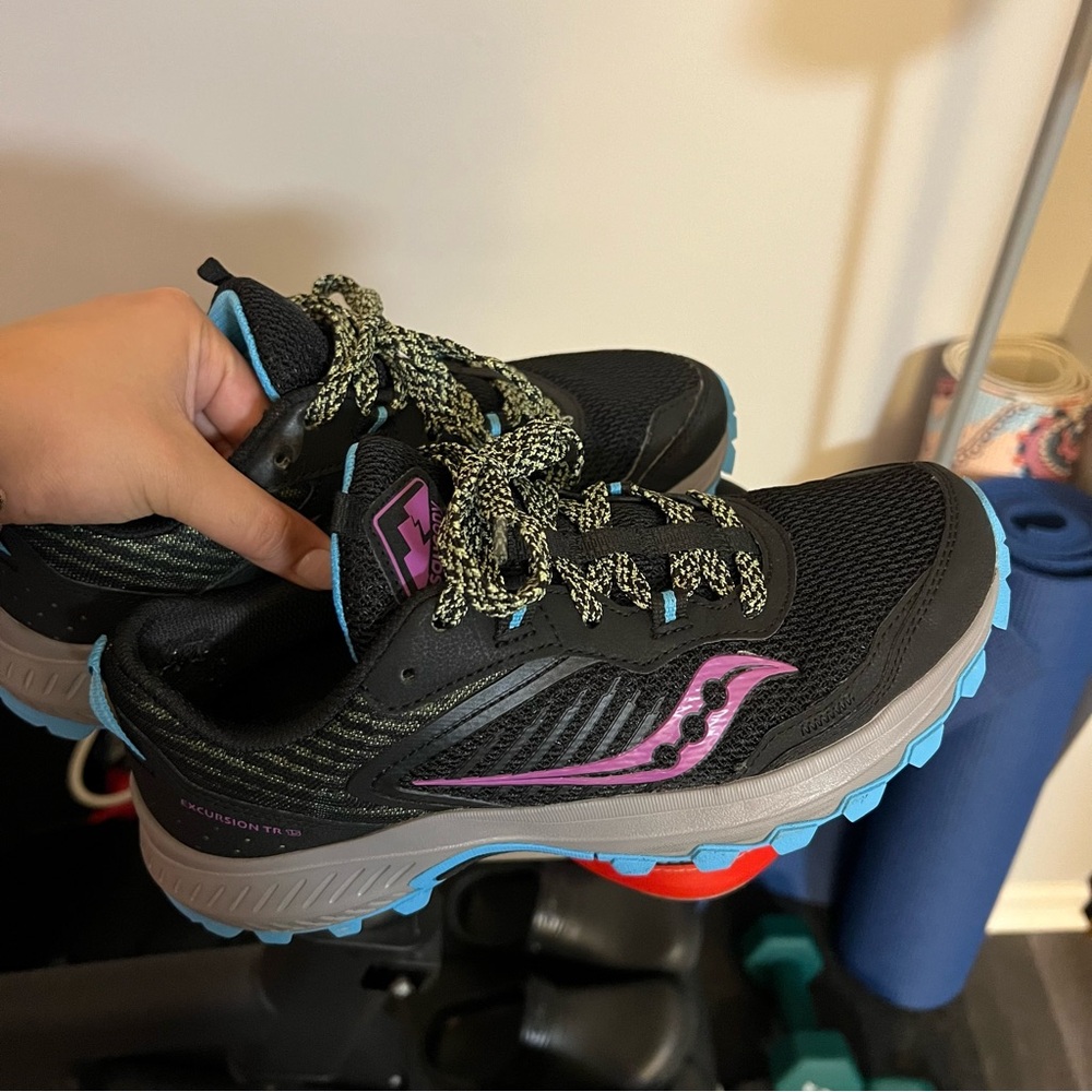 Saucony Black Hiking snd Trail Athletic Shoes